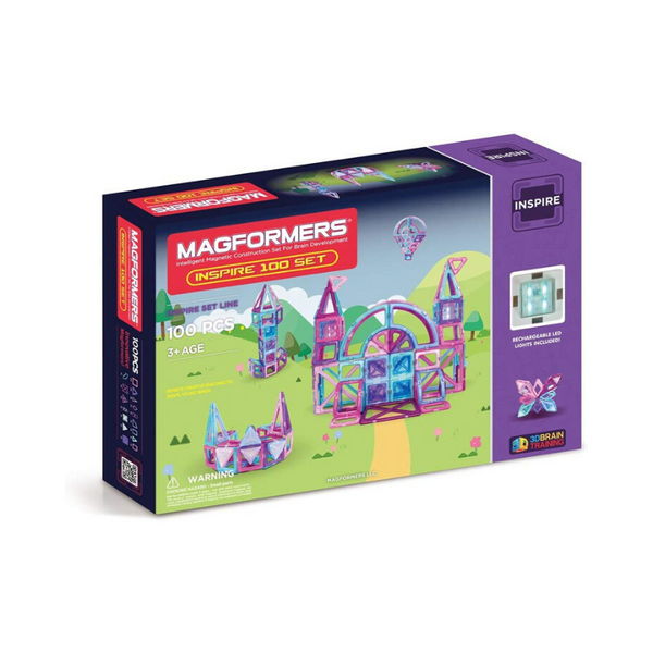 100 Piece Magformers Magnetic Building Blocks