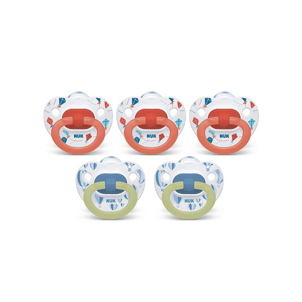 5 Pack Of NUK Orthodontic Pacifiers
