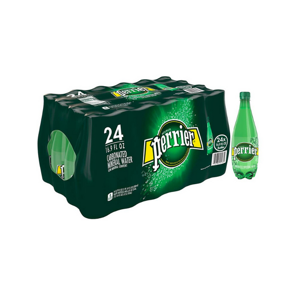 24 Bottles Of Perrier Carbonated Mineral Water