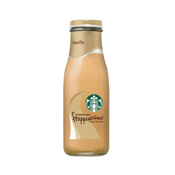 15 botellas de vidrio de Starbucks Frappuccino, vainilla
