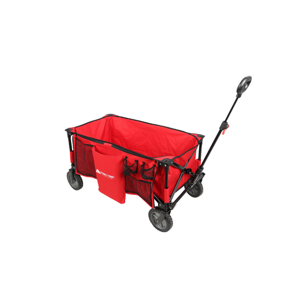 Carro plegable Ozark Trail con mango telescópico (rojo)
