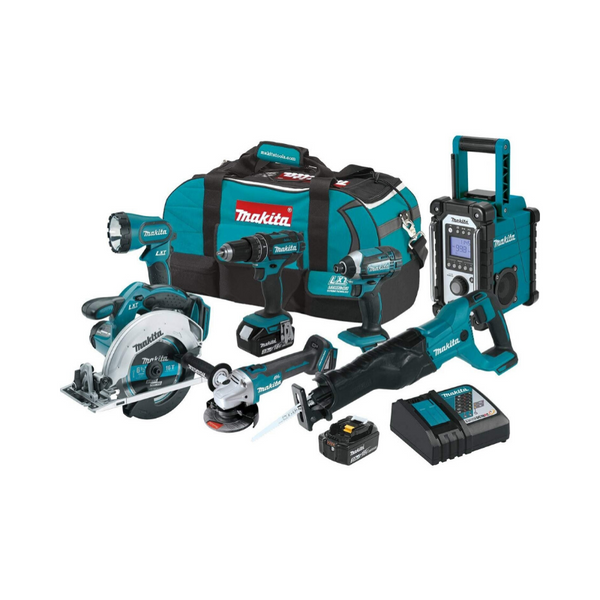 Makita 18V LXT Litio-Ion Inalámbrico 7-PC. Kit combinado