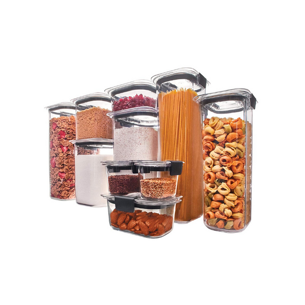 20 Piece Rubbermaid Brilliance Pantry Airtight Food Storage Container Set