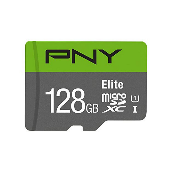 Tarjeta de memoria flash MicroSD Clase Elite de 128 GB PNY