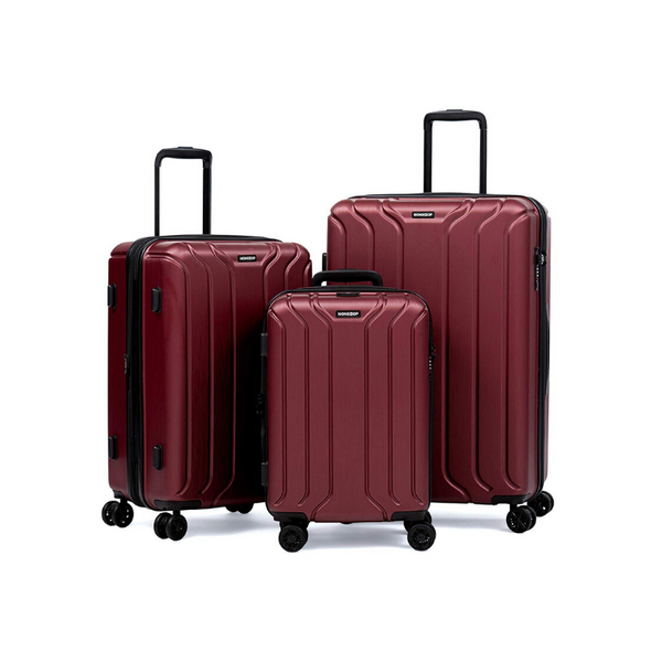 3 Piece Lightweight with TSA Lock and Double USB Port Luggage Sets (5 Colors)