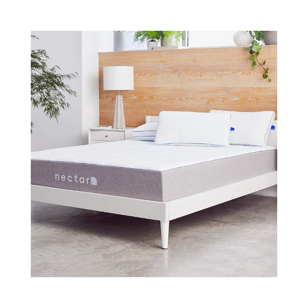 Nectar Queen Mattress + 2 Pillows Included (Forever Warranty)