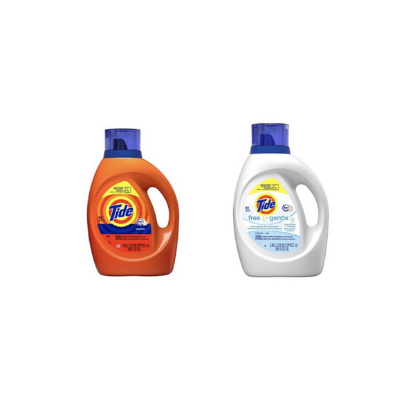 3 botellas de detergente líquido para ropa Tide HE de 100 onzas