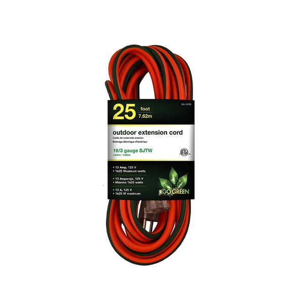 GoGreen Power 25′ Outdoor Extension Cord With Lighted End