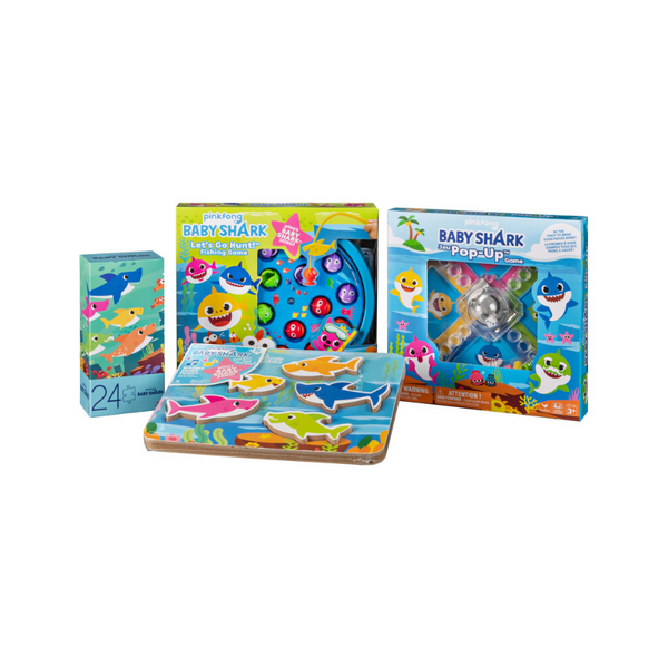 Mega paquete Pinkfong Baby Shark con rompecabezas y juegos
