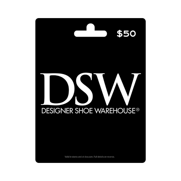 DSW o tarjeta de regalo de calzado famoso