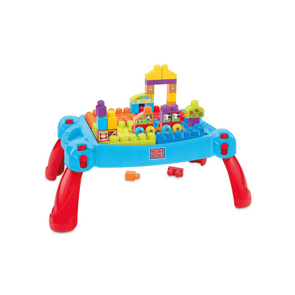 Mega Bloks Big Builders Juego de bloques de mesa Build 'N Learn de 30 piezas