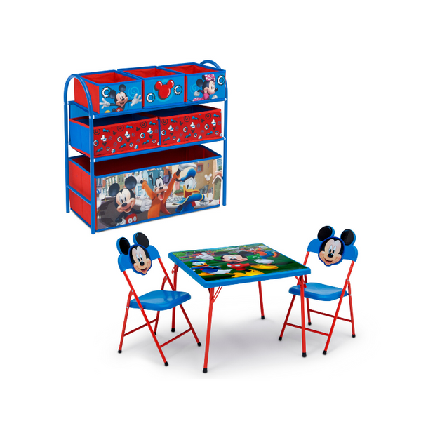 Mickey Mouse, Minnie Mouse, Toy Story And Spider-Man 4-Piece Playroom Sets