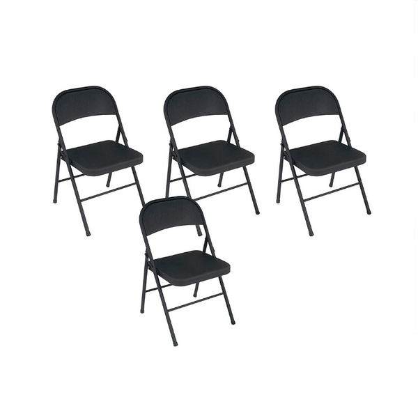Set Of 4 Cosco All Steel Folding Chairs