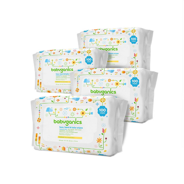 400 Babyganics Unscented Baby Wipes