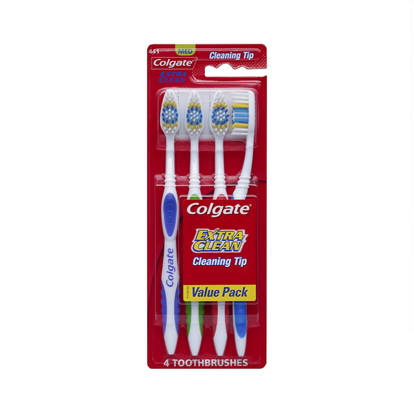 4 Colgate Extra Clean Full Head Medium Toothbrushes
