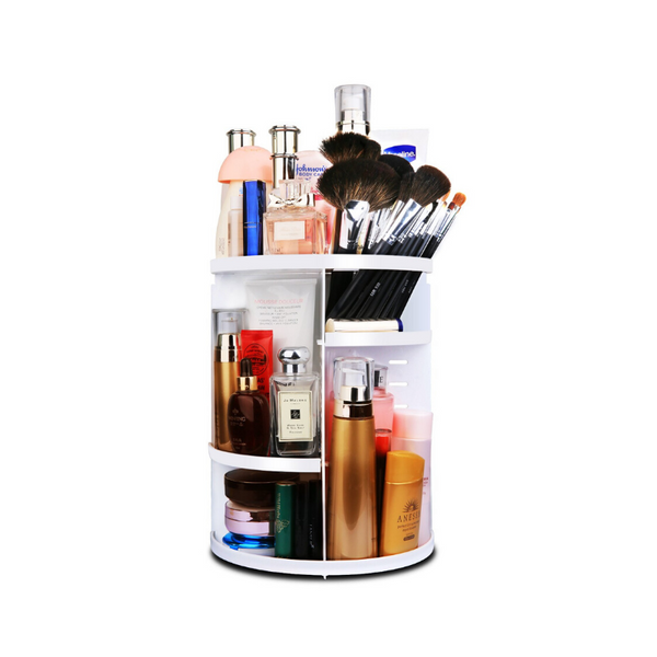 Organizador de maquillaje giratorio de 360 ​​grados.