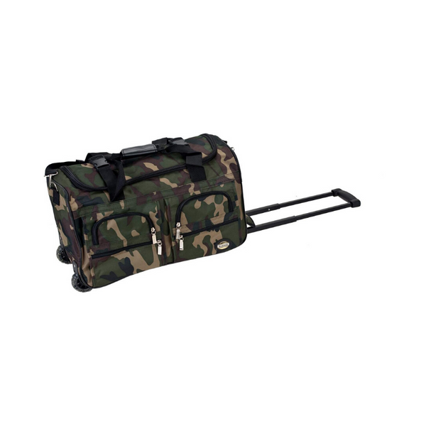 Bolsa de lona Rockland con ruedas para equipaje de 22 pulgadas (6 colores)