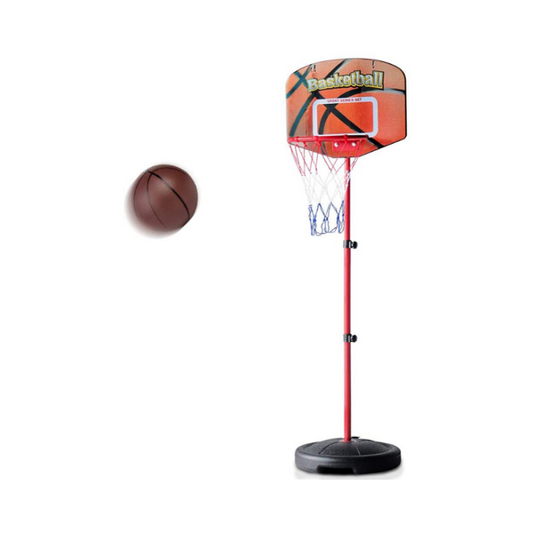 Juego de soporte de aro de baloncesto para niños de altura ajustable