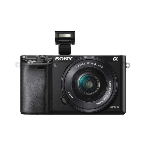 Cámara digital sin espejo Sony Alpha a6000 con lente de zoom motorizado de 16-50 mm