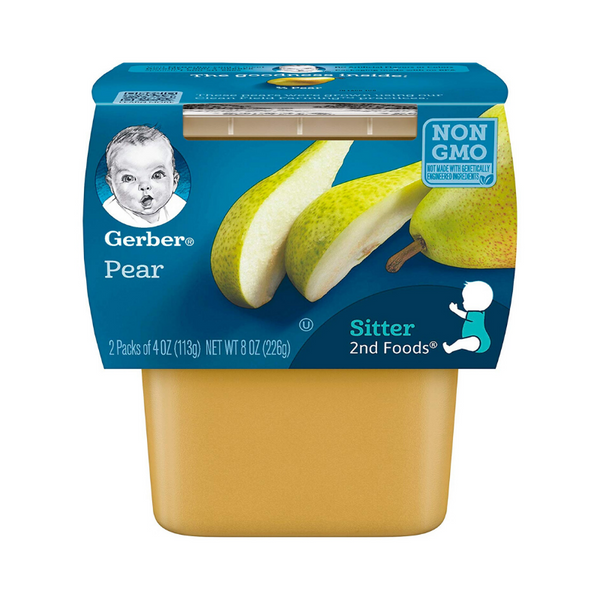 16 Gerber 2nd Foods Pears, 4 Ounce Tubs