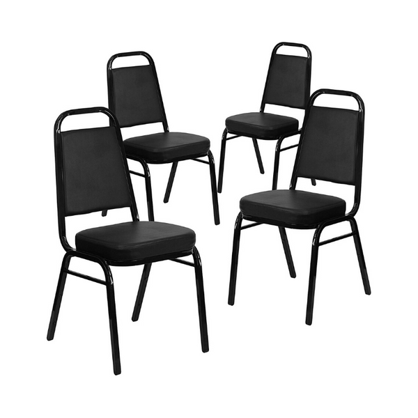 Pack Of 4 Flash Furniture HERCULES Series Stacking Banquet Chairs