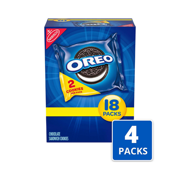 72 Snack Packs Of Oreo Chocolate Sandwich Cookies (OU-D)