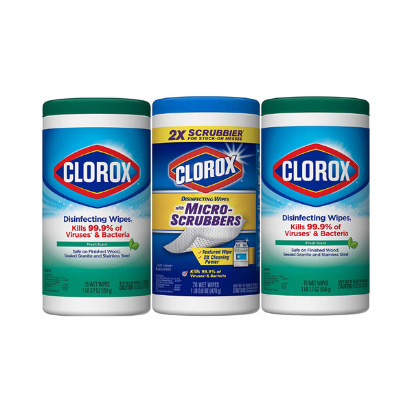 Pack Of 3 Clorox Disinfecting Wipes Plus Clorox Disinfecting Wipes