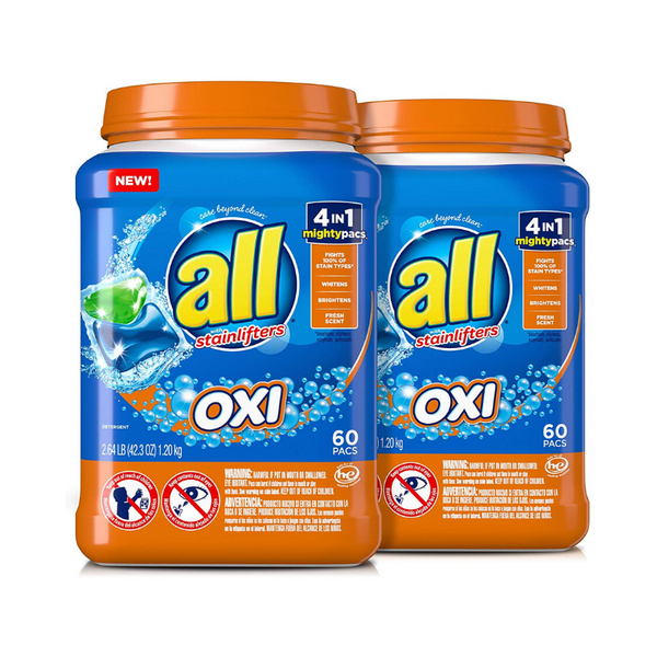 120 Total Loads Of all Mighty Pacs Laundry Detergent 4 in 1