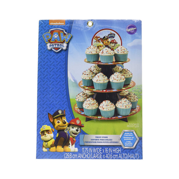 Wilton Paw Patrol 24 soporte para cupcakes y Wilton juego de decoración de pasteles de lujo de 46 piezas