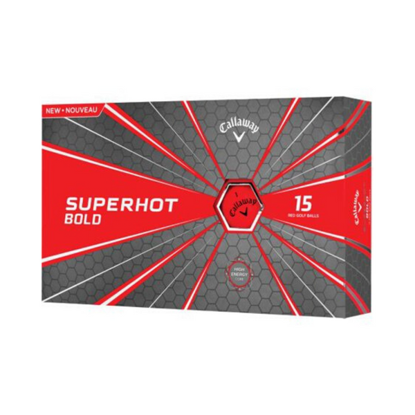 15-Count Callaway Golf Superhot Bold Matte Golf Balls (Red)