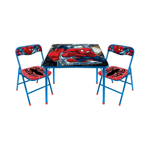 Juego de mesa y sillas Marvel Spider-Man de 3 piezas