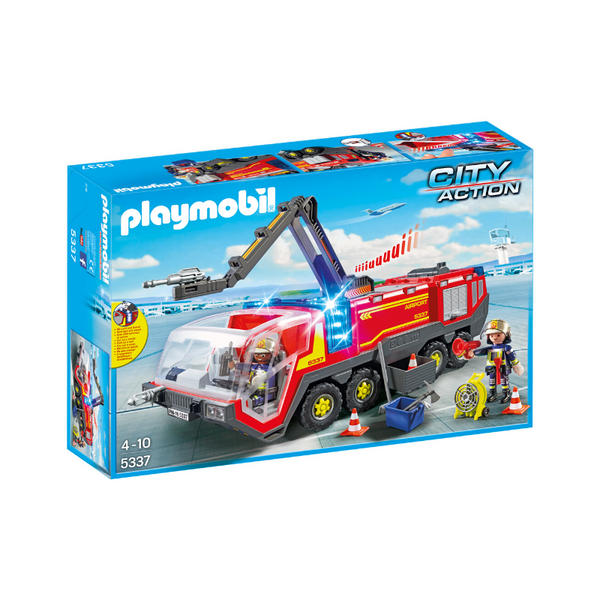 Playmobil Camión de Bomberos del Aeropuerto con Luces y Sonido