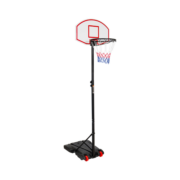 Height-Adjustable 28" Basketball Hoop Stand Backboard System W/ Wheels