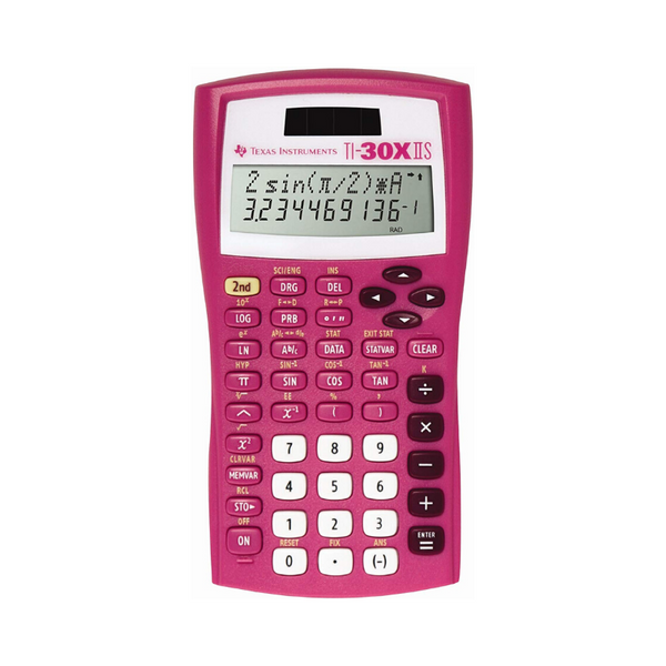 Texas Instruments TI-30X IIS Calculadora científica de 2 líneas, rosa