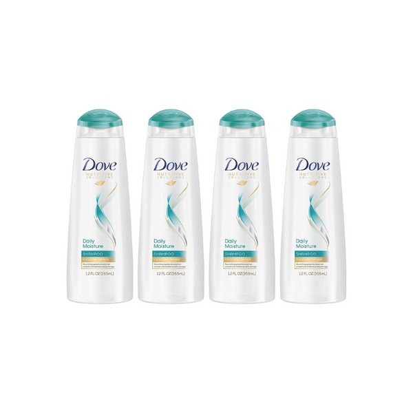 4 botellas Dove Nutritive Solutions Daily Moisture, champú humectante