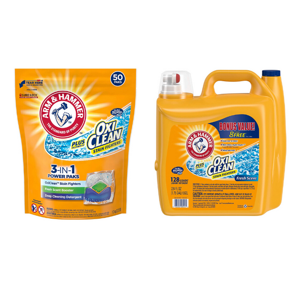 2 Packs Of Arm And Hammer Laundry Detergents On Sale