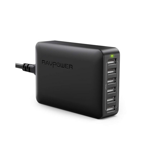 RAVPower 60W 6-Port USB Charging Station