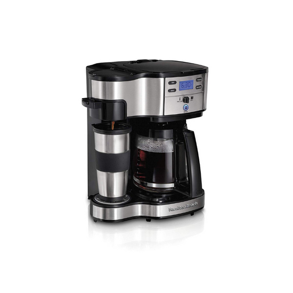 Hamilton Beach 2-Way Brewer Coffee Maker, Single, Stainless Steel