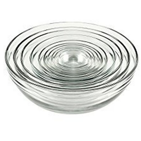 10-Piece Anchor Hocking Tempered Glass Mixing Bowl Set