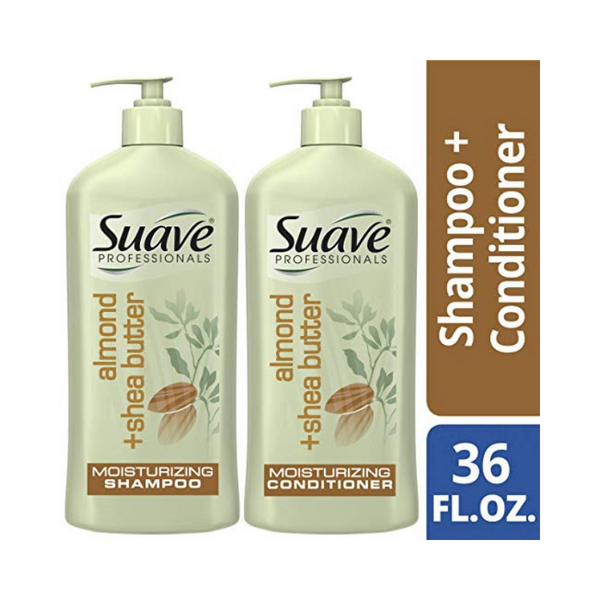 2 Bottle Set Of Suave Professionals Almond + Shea Butter Shampoo And Conditioner