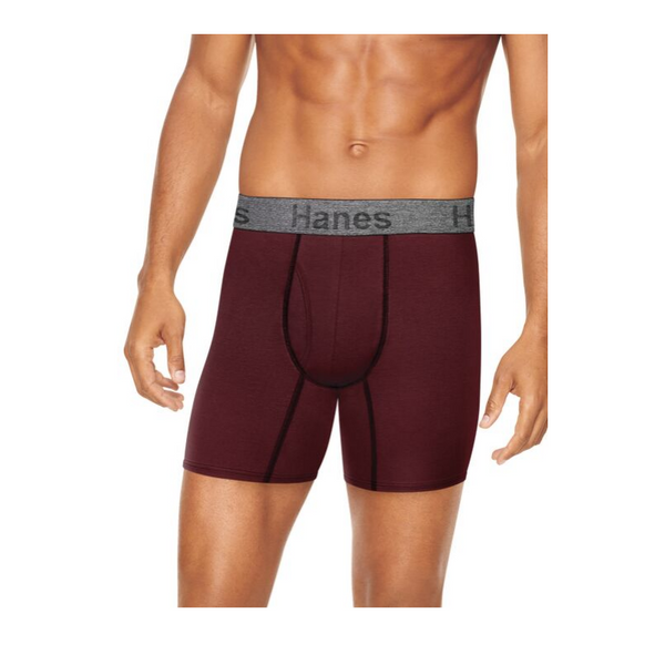5-Count Men's Hanes Comfort Flex Fit Cotton Stretch Boxer Briefs