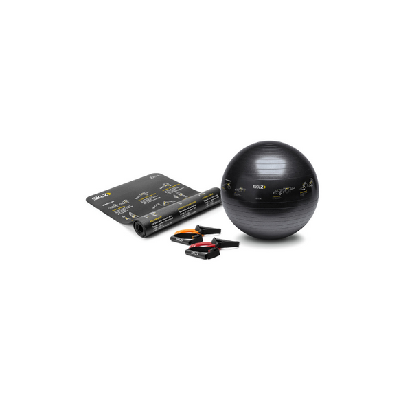 SKLZ Self-Guided Exercise Fitness Kit: Yoga Ball + Bands + Mat