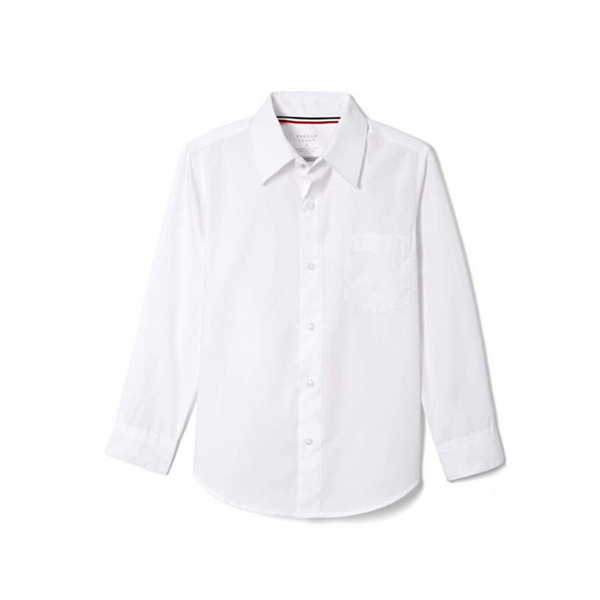 French Toast Boys' Long Sleeve Poplin Dress Shirt