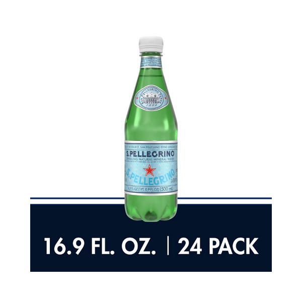 24-Pack 16.9oz S.Pellegrino Sparkling Natural Mineral Water