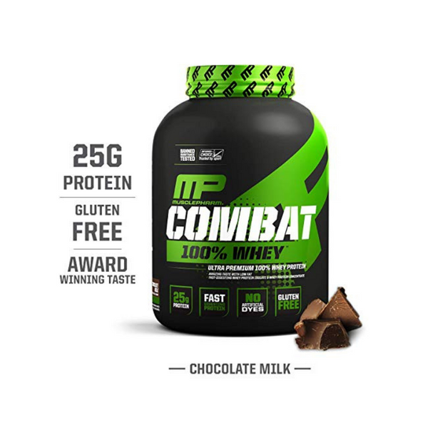 5-Lbs MusclePharm Combat 100% Whey Protein Powder (Chocolate Milk)