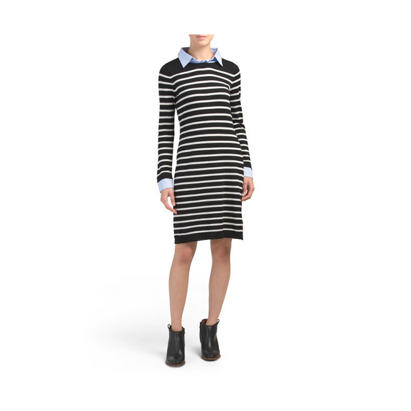 Cyntjia Rowley collared sweater dress