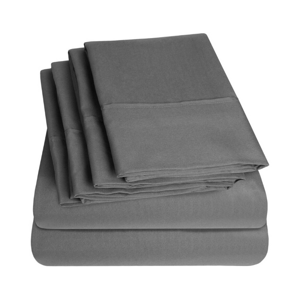 Sweet Home Collection Bed 6 Piece 1500 Thread Count Deep Pocket Sheet Set