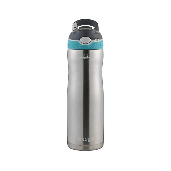 Contigo AUTOSPOUT Straw Ashland Chill Stainless Steel Water Bottle, 20 oz, Scuba