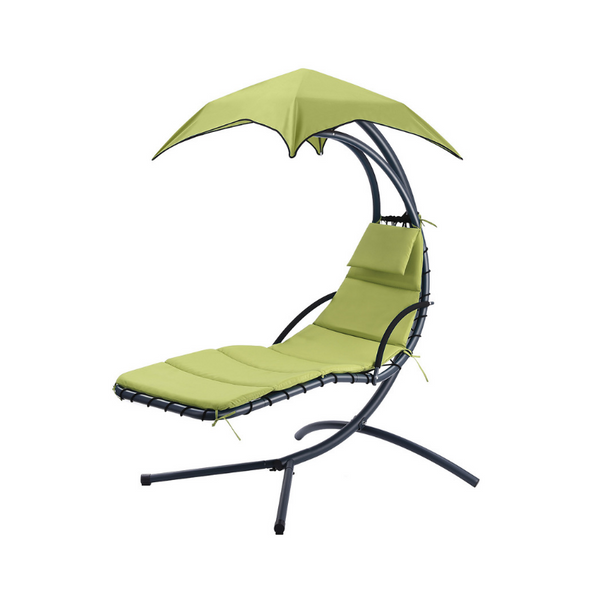 Sillón mecedora con dosel y sombrilla (4 colores)