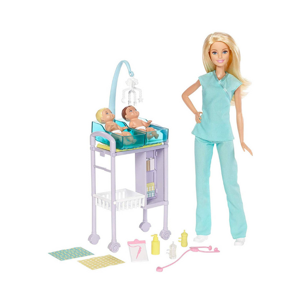 Barbie Carreras Baby Doctor Playset